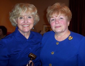 Gavel passes from Cecilia Pestlin to Judy