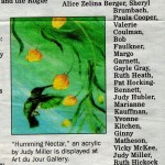 Hummingbird Newspaper Clipping